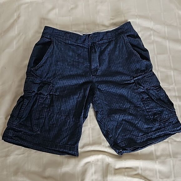 Tommy Hilfiger Men's Cargo Short Pants Blue Size 33 - Picture 1 of 16